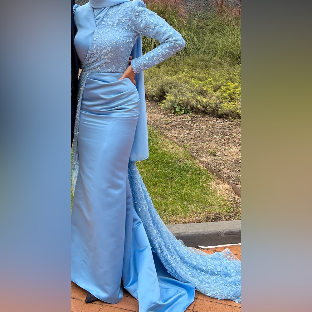 Satin Embellished Maxi Dress